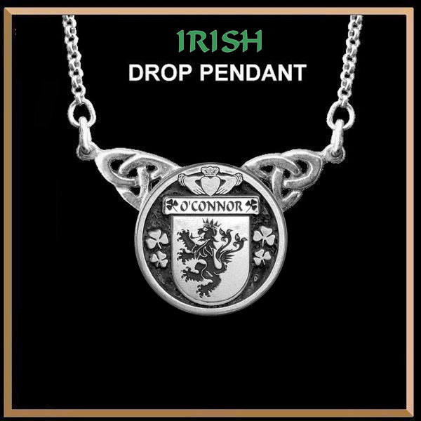 O'Connor Kerry Irish Coat of Arms Double Drop Pendant ~ ILP03