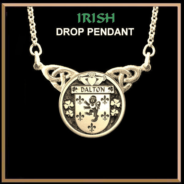 Dalton Irish Coat of Arms Double Drop Pendant ~ ILP03