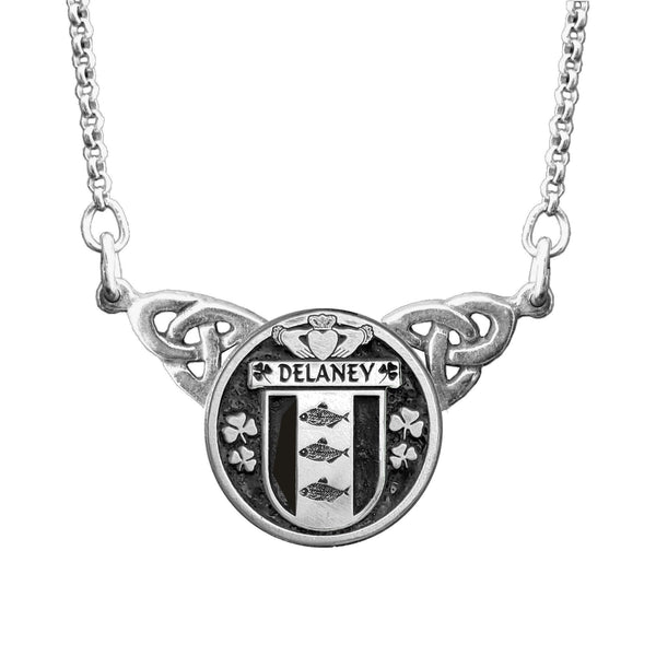 Delaney Irish Coat of Arms Double Drop Pendant ~ ILP03