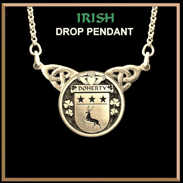 Doherty Irish Coat of Arms Double Drop Pendant ~ ILP03