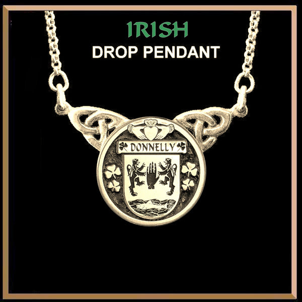 Donnelly Irish Coat of Arms Double Drop Pendant ~ ILP03