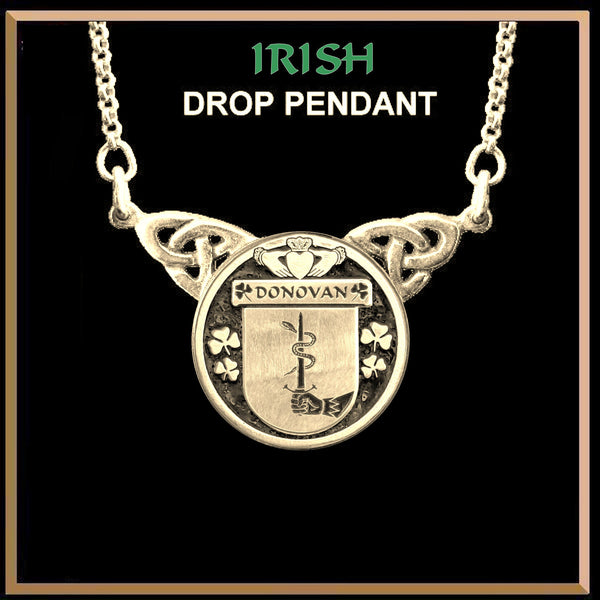 Donovan Irish Coat of Arms Double Drop Pendant ~ ILP03