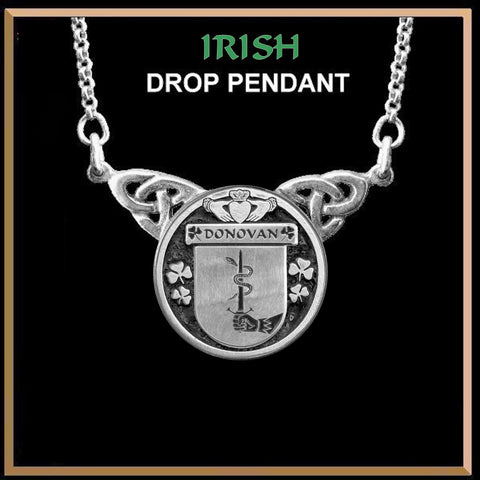Donovan Irish Coat of Arms Double Drop Pendant ~ ILP03