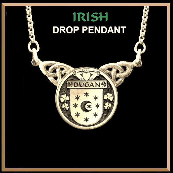 Dugan Irish Coat of Arms Double Drop Pendant ~ ILP03