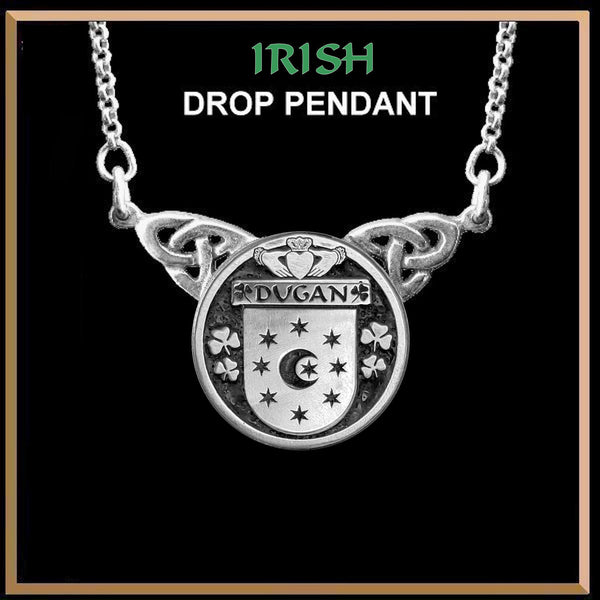 Dugan Irish Coat of Arms Double Drop Pendant ~ ILP03