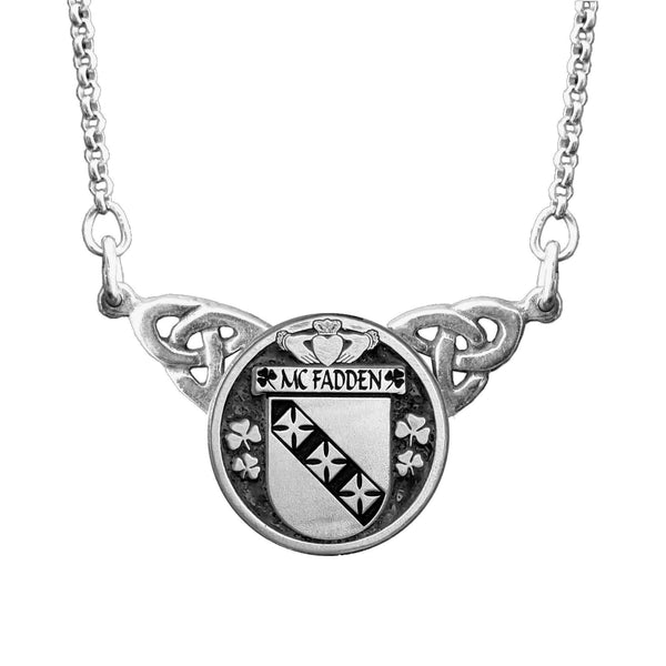 McFadden Irish Coat of Arms Double Drop Pendant ~ ILP03
