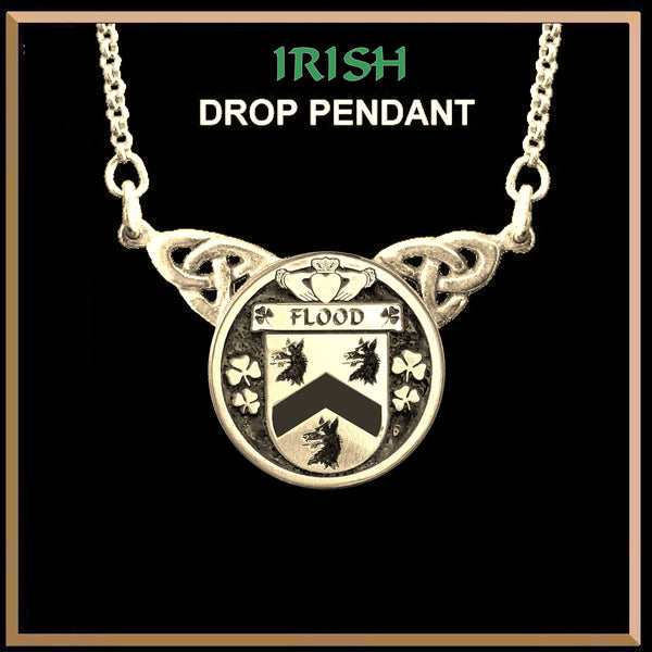 Flood Irish Coat of Arms Double Drop Pendant ~ ILP03
