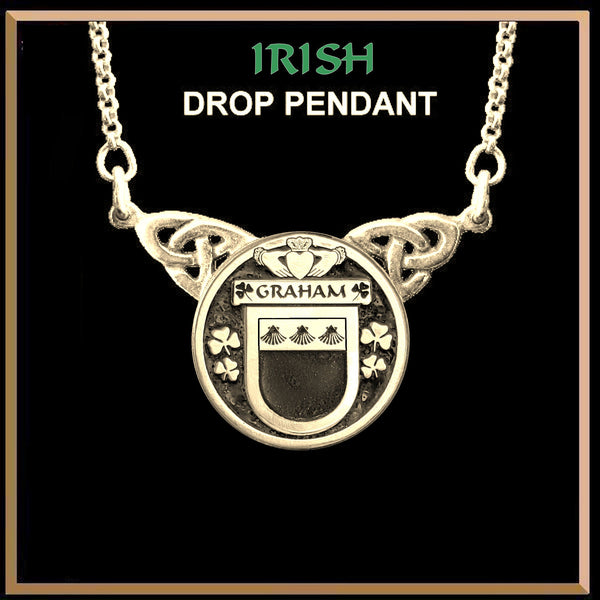 Graham Irish Coat of Arms Double Drop Pendant ~ ILP03