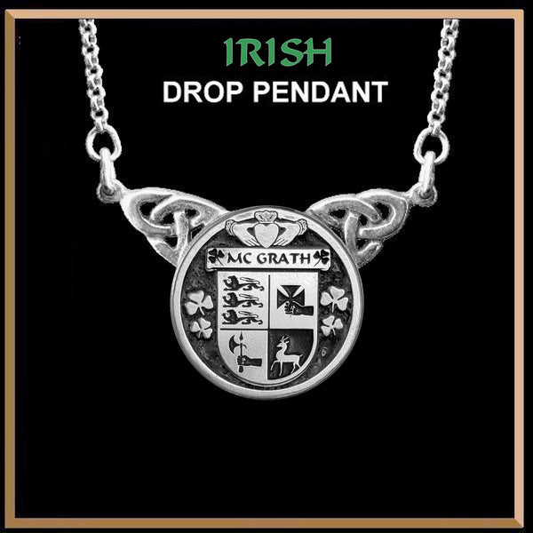 McGrath Irish Coat of Arms Double Drop Pendant ~ ILP03