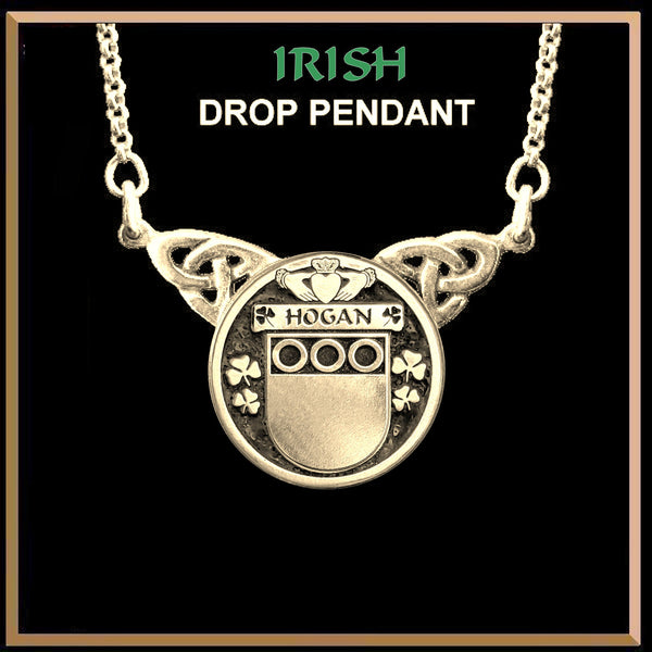 Hogan Irish Coat of Arms Double Drop Pendant ~ ILP03