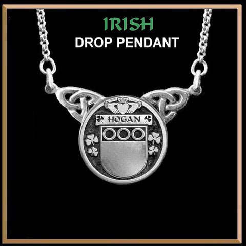 Hogan Irish Coat of Arms Double Drop Pendant ~ ILP03
