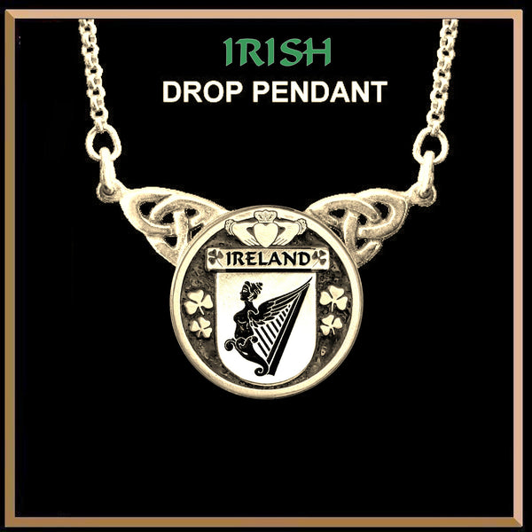 Ireland Irish Coat of Arms Double Drop Pendant ~ ILP03