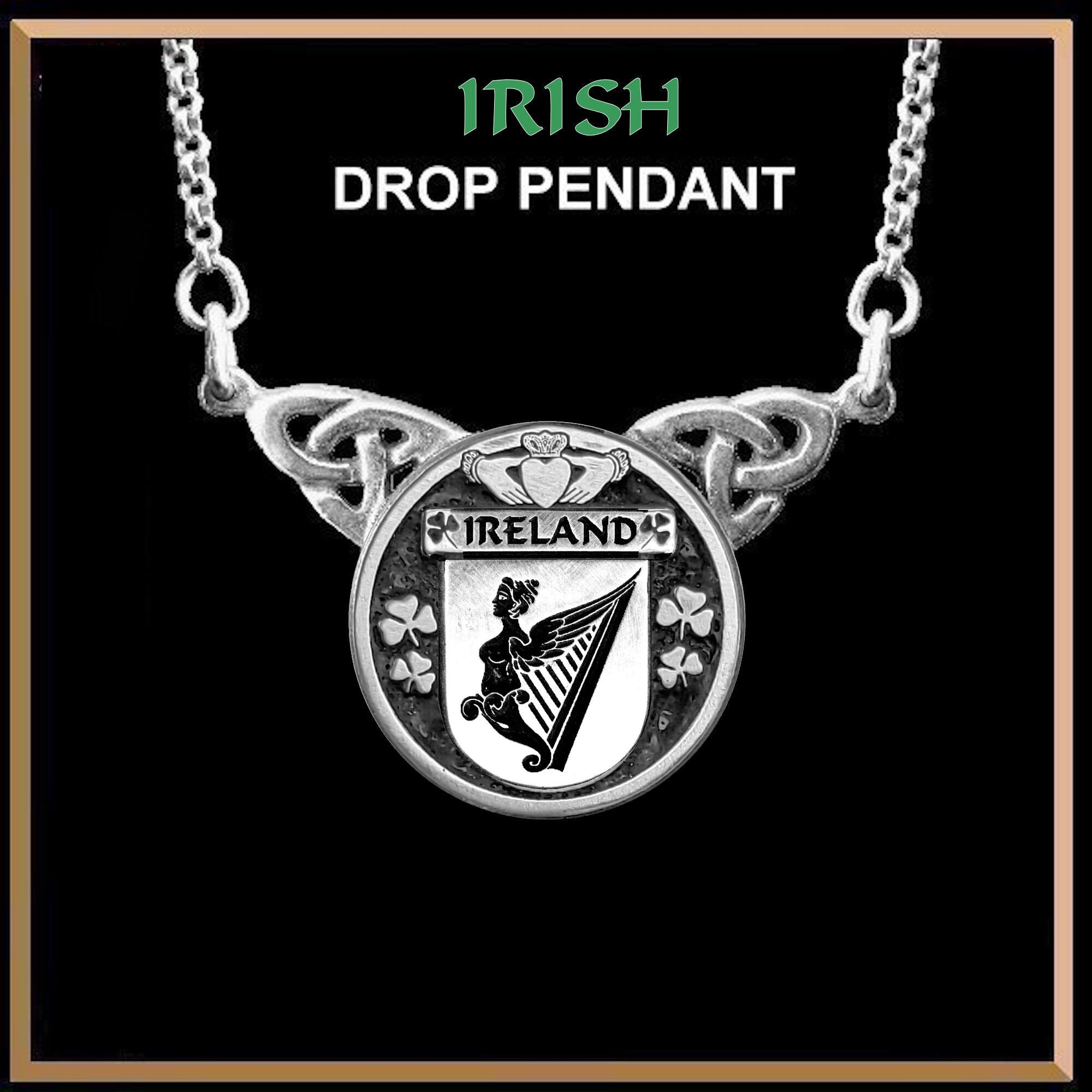 Ireland Irish Coat of Arms Double Drop Pendant ~ ILP03