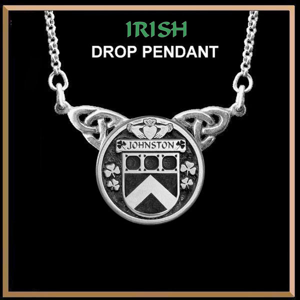 Johnston Irish Coat of Arms Double Drop Pendant ~ ILP03