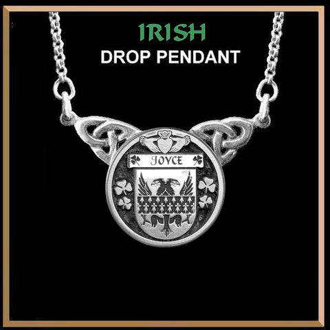 Joyce Irish Coat of Arms Double Drop Pendant ~ ILP03