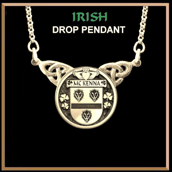 McKenna Irish Coat of Arms Double Drop Pendant ~ ILP03