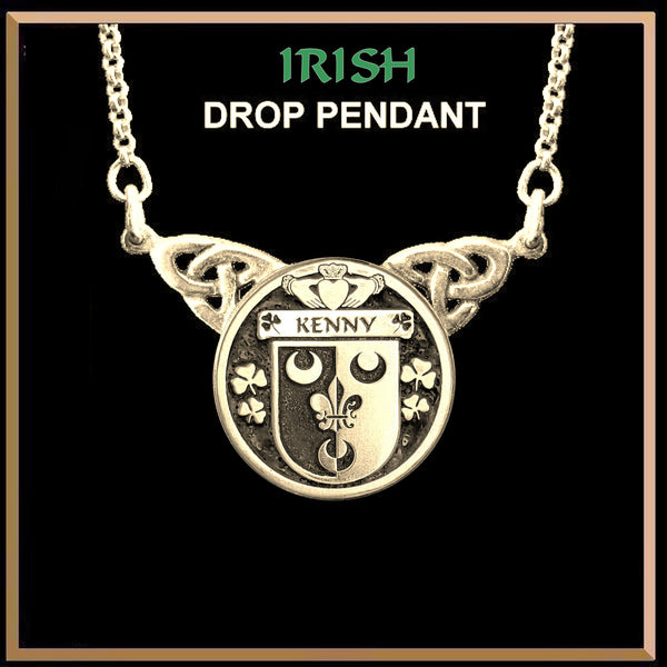 Kenny Irish Coat of Arms Double Drop Pendant ~ ILP03