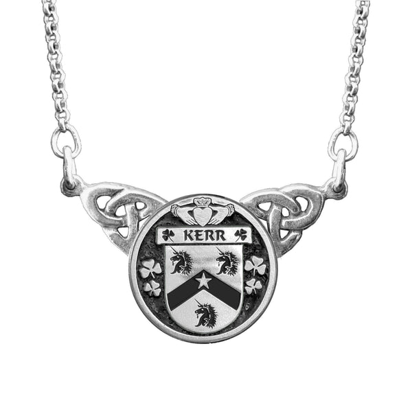 Kerr Irish Coat of Arms Double Drop Pendant ~ ILP03