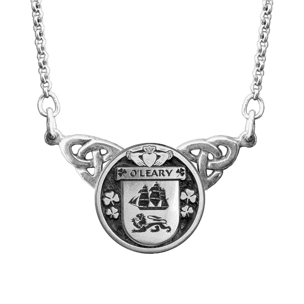 O'Leary Irish Coat of Arms Double Drop Pendant ~ ILP03