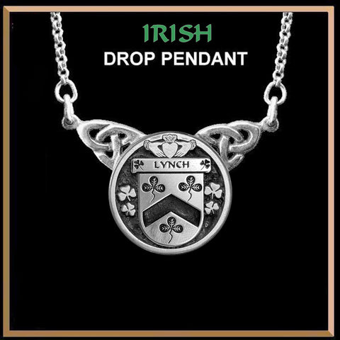Lynch Irish Coat of Arms Double Drop Pendant ~ ILP03