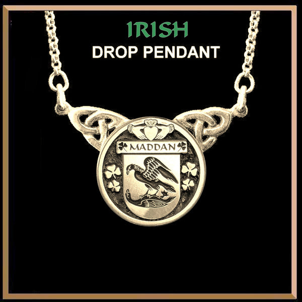 Maddan Irish Coat of Arms Double Drop Pendant ~ ILP03