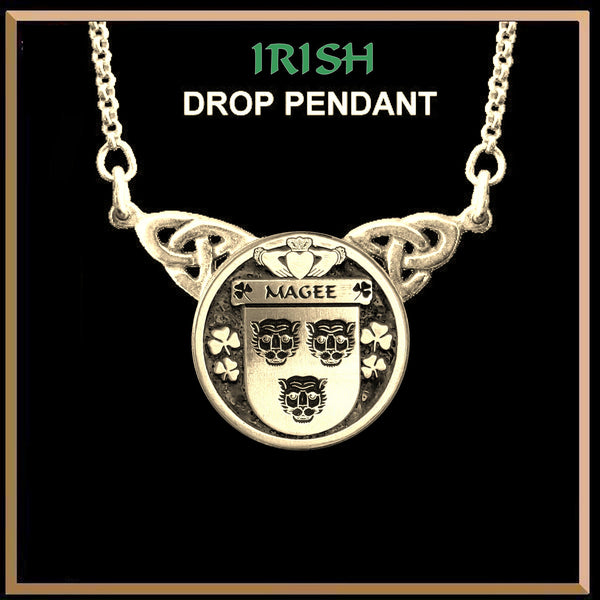 Magee Irish Coat of Arms Double Drop Pendant ~ ILP03