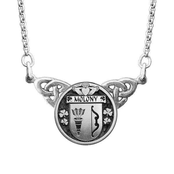 Molony Irish Coat of Arms Double Drop Pendant ~ ILP03