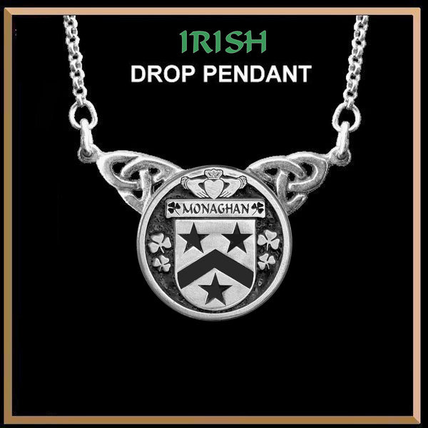 Monaghan Irish Coat of Arms Double Drop Pendant ~ ILP03