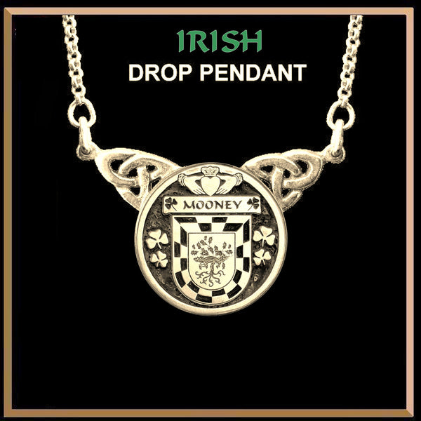 Mooney Irish Coat of Arms Double Drop Pendant ~ ILP03