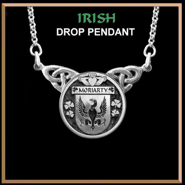 Moriarty Irish Coat of Arms Double Drop Pendant ~ ILP03