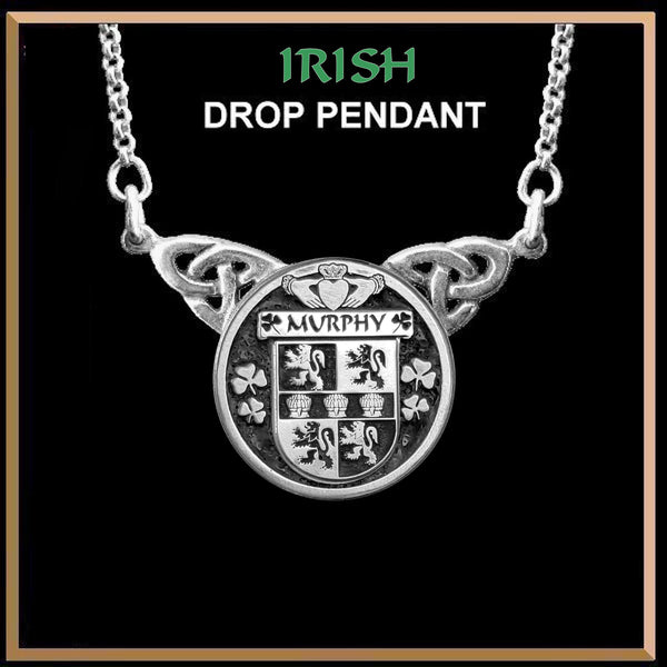 Murphy Irish Coat of Arms Double Drop Pendant ~ ILP03