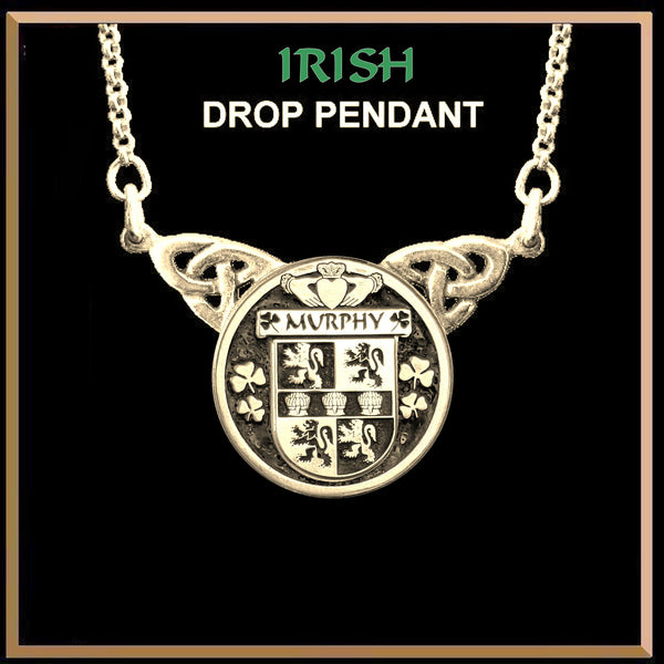 Murphy Irish Coat of Arms Double Drop Pendant ~ ILP03