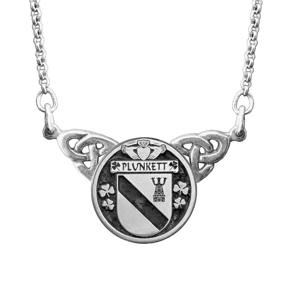 Plunkett Irish Coat of Arms Double Drop Pendant ~ ILP03