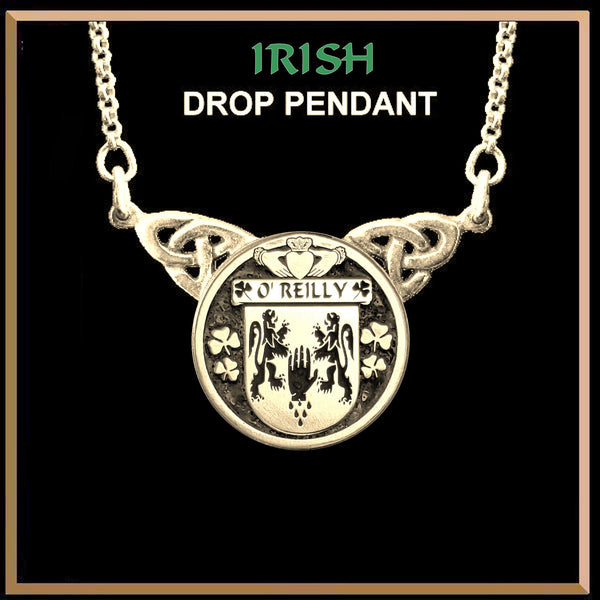 O'Reilly Irish Coat of Arms Double Drop Pendant ~ ILP03