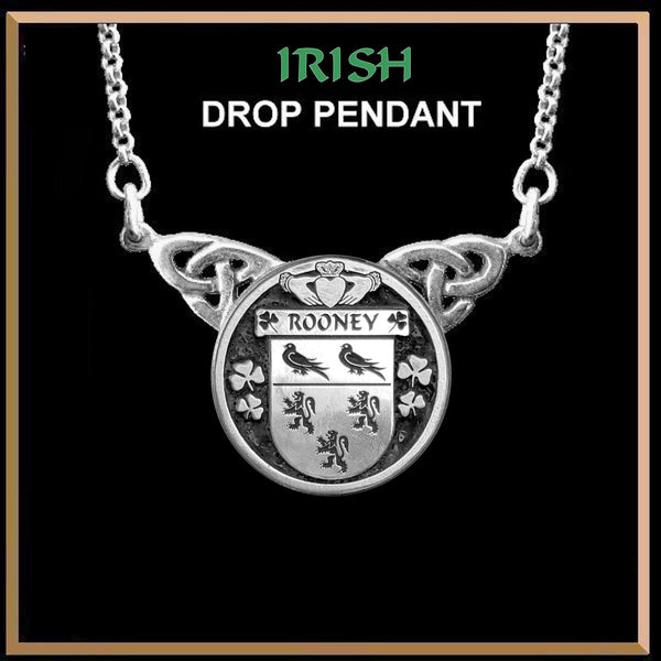 Rooney Irish Coat of Arms Double Drop Pendant ~ ILP03