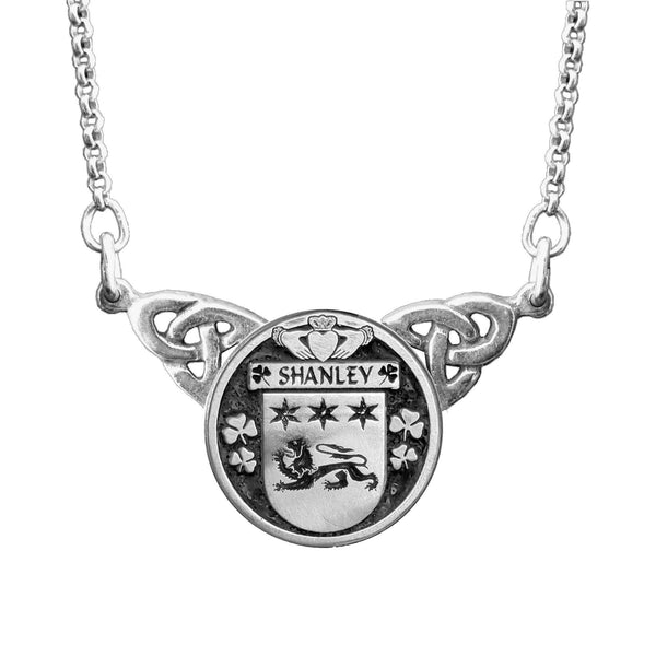 Shanley Irish Coat of Arms Double Drop Pendant ~ ILP03