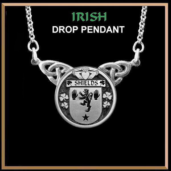 Shields Irish Coat of Arms Double Drop Pendant ~ ILP03