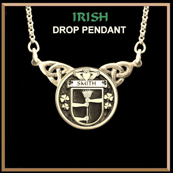 Smith Irish Coat of Arms Double Drop Pendant ~ ILP03