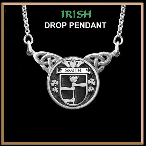 Smith Irish Coat of Arms Double Drop Pendant ~ ILP03
