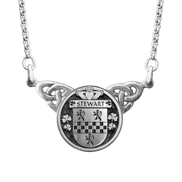 Stewart Irish Coat of Arms Double Drop Pendant ~ ILP03
