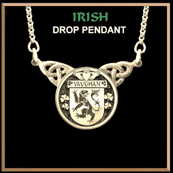 Vaughan Irish Coat of Arms Double Drop Pendant ~ ILP03