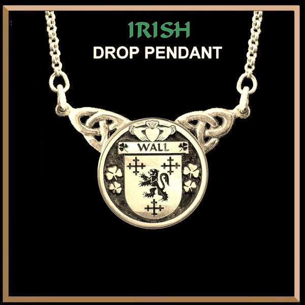 Wall Irish Coat of Arms Double Drop Pendant ~ ILP03