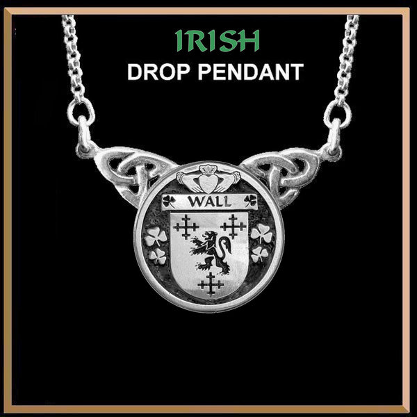 Wall Irish Coat of Arms Double Drop Pendant ~ ILP03