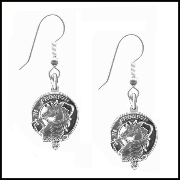 Dunbar Clan Crest Earrings
