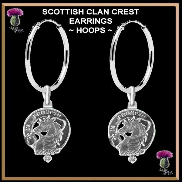 Dunbar Clan Crest Earrings
