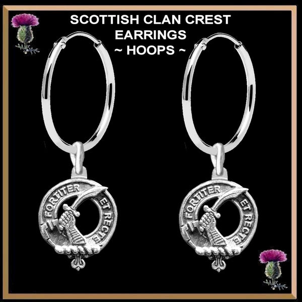Elliott Clan Crest Earrings