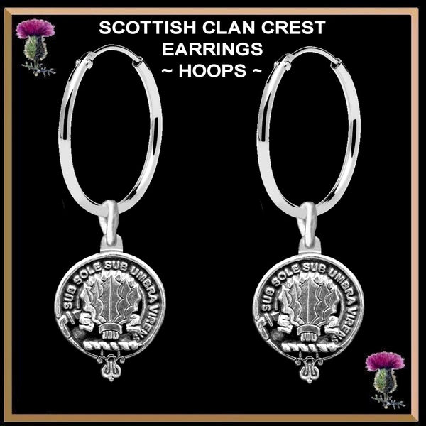 Irvine Drum Clan Crest Earrings