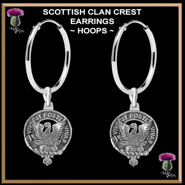 Johnston Caskieben Clan Crest Earrings