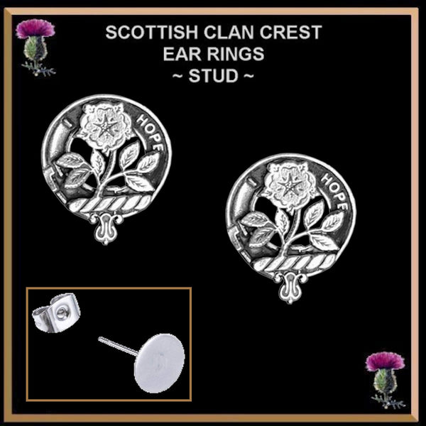 Learmont Clan Crest Earrings
