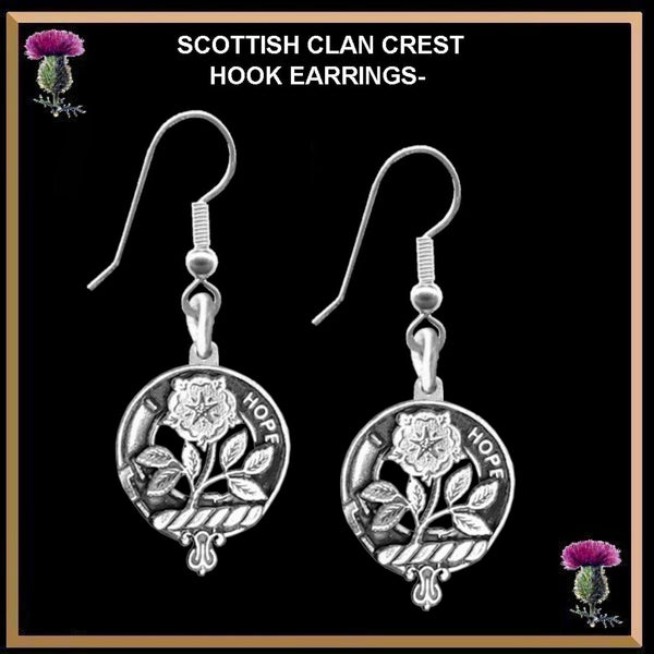 Learmont Clan Crest Earrings